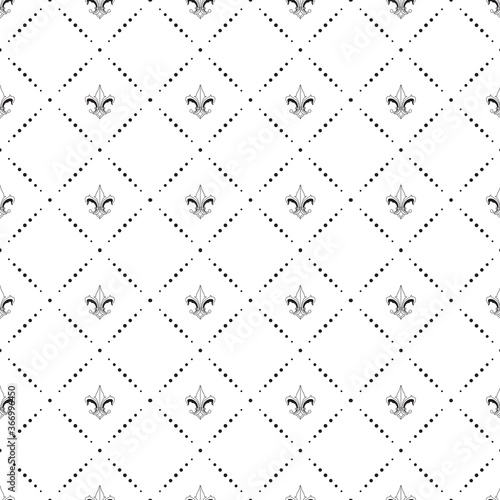 Fleur de lys classic seamless pattern