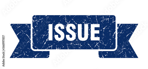issue grunge vintage retro band. issue ribbon