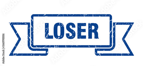 loser grunge vintage retro band. loser ribbon