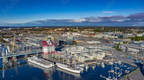 Lipstick Conference and Barken Viking, view from above,   Gothenburg, Sweden	