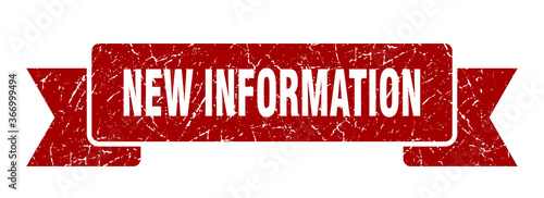 new information grunge vintage retro band. new information ribbon