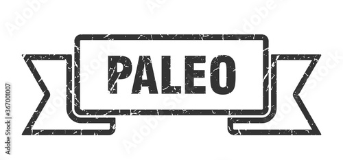 paleo grunge vintage retro band. paleo ribbon