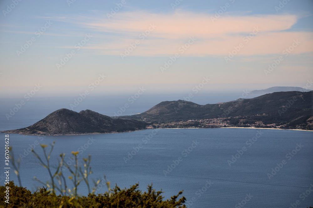 Vista del Monte Louro y del cabo Finisterre