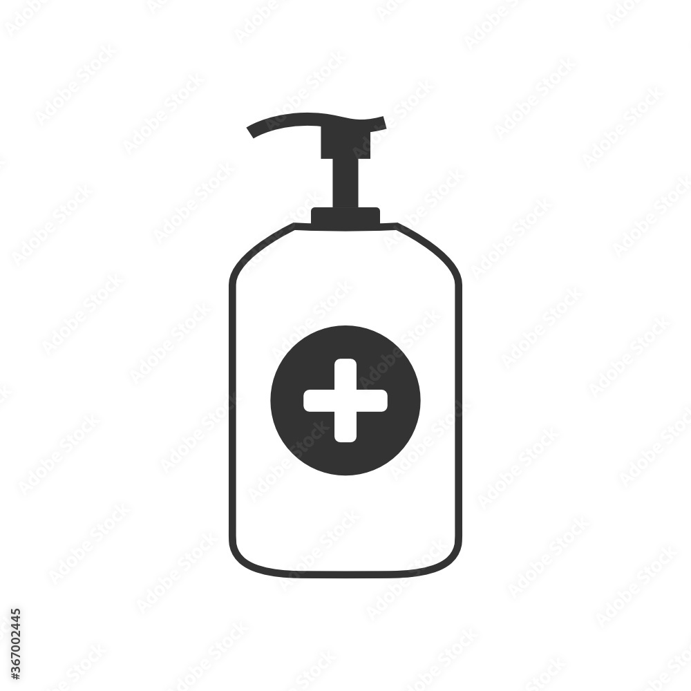 First Aid Emergency Disinfectant Icon, Hand Sanitizer Bottle, Hospital First Aid Kit Vector Illustration Background First Aid Emergency Disinfectant Icon, Hand Sanitizer Bottle, Hospital First Aid Kit Vector Illustration Background