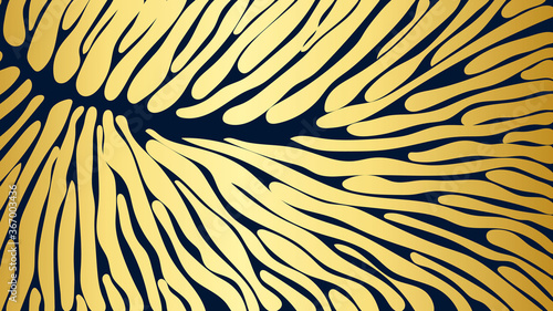 leaf line art background vector, wallpaper and print, house plant, Vector illustration.