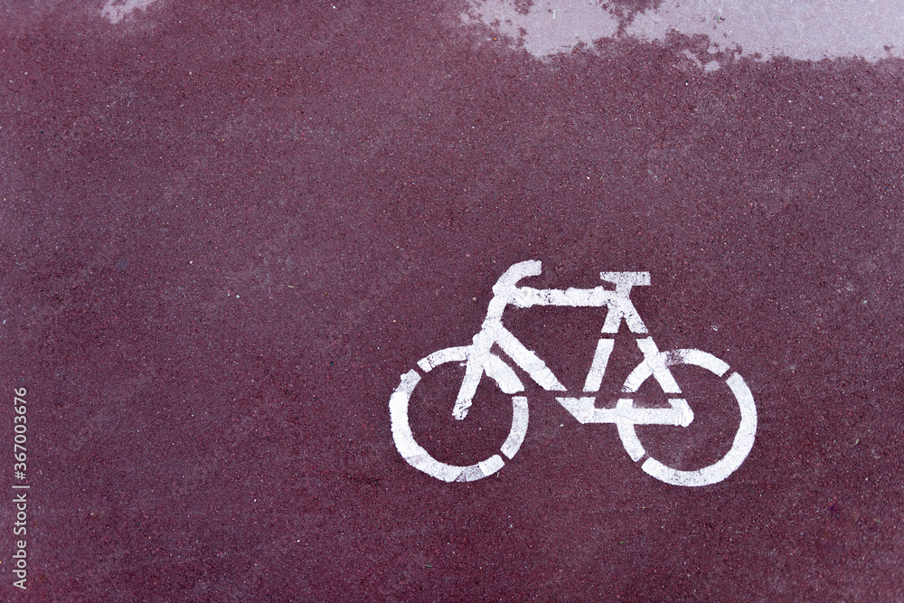 painted white bike lane sign painted white bike lane sign