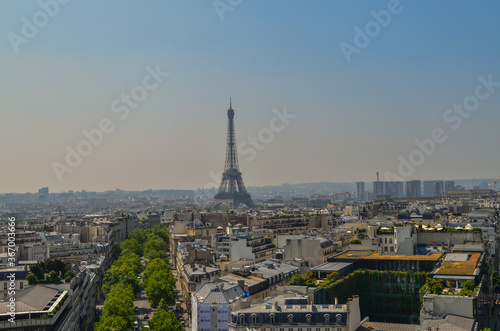 Landscape of Paris with the Eiffel Tower