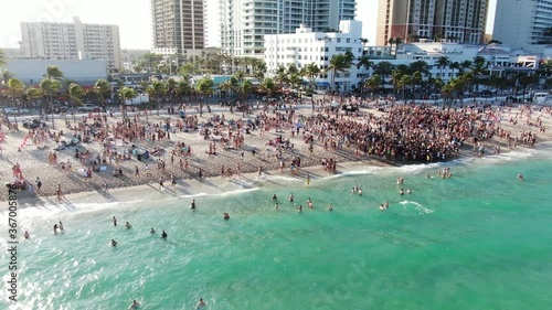 Drone Video of Fort Lauderdale Spring Break Florida