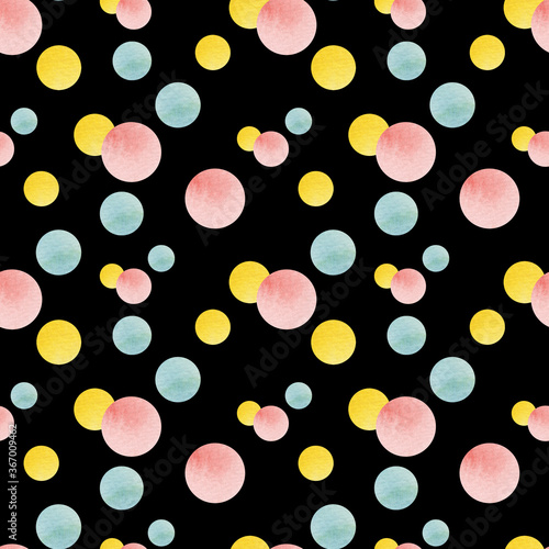 Seamless pattern with drops. White blackground. For textile, clothes, linen, wrapping etc