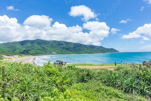 Beautiful coastal scenery at the southernmost tip of Taiwan, Pingtung Town, Taiwan