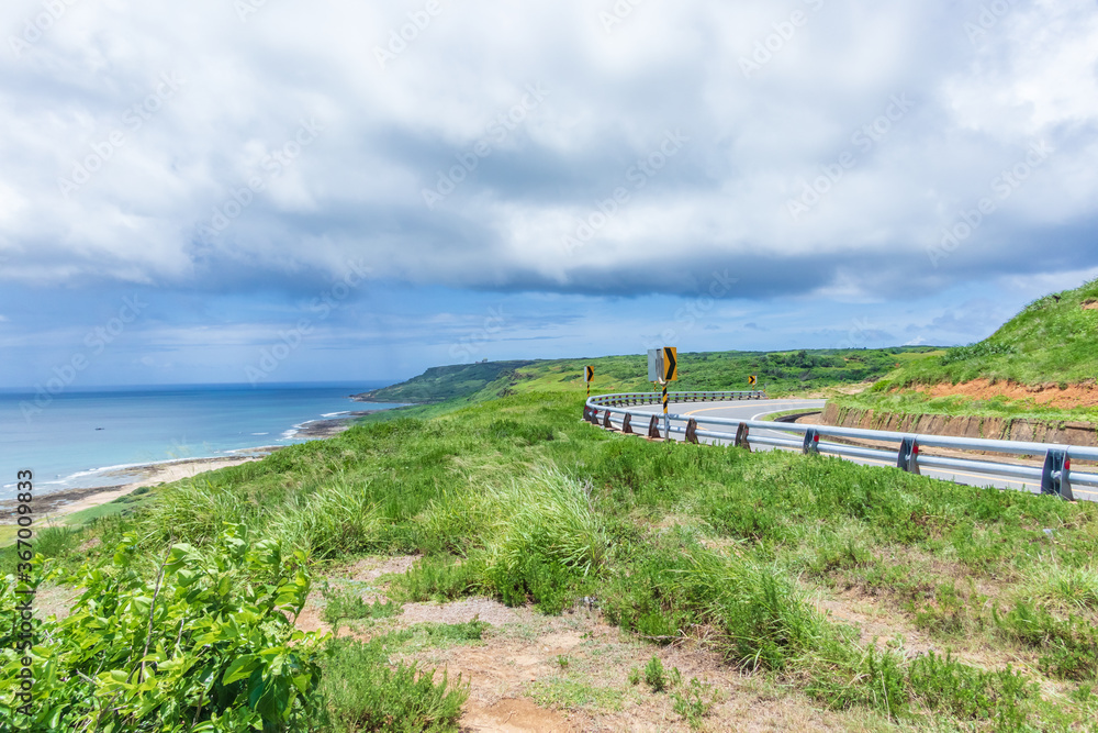 Beautiful coastal scenery at the southernmost tip of Taiwan, Pingtung Town, Taiwan Beautiful coastal scenery at the southernmost tip of Taiwan, Pingtung Town, Taiwan