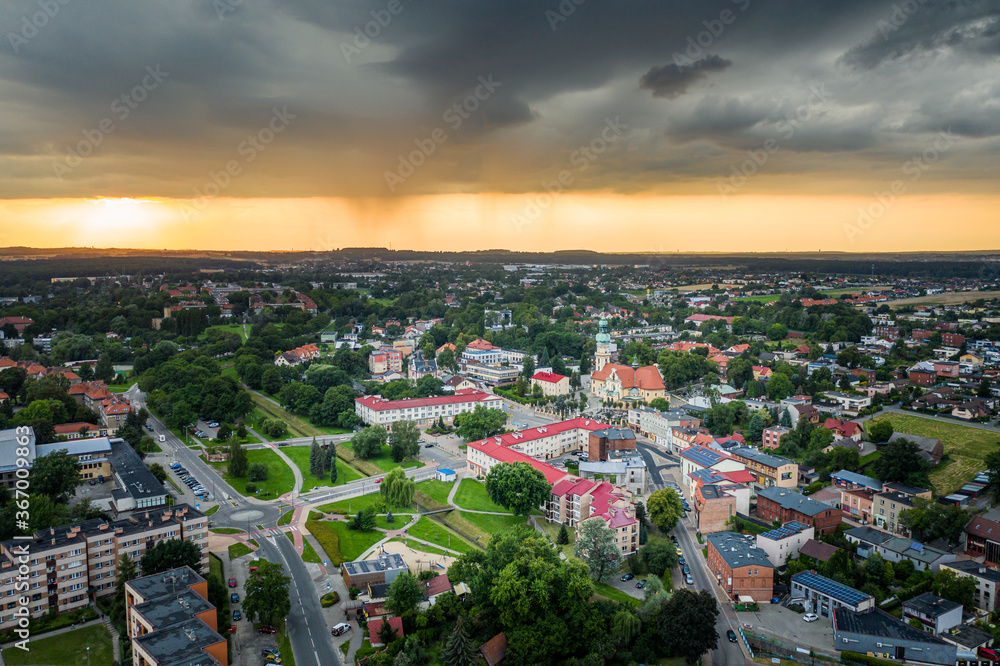 aerial view of tychy