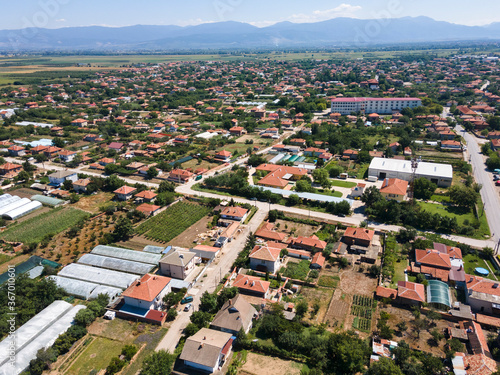 Aerial view of village of Tsalapitsa, Bulgaria photo