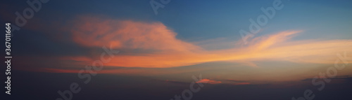 sunset in the sky
