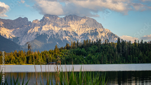lake mountains alps 