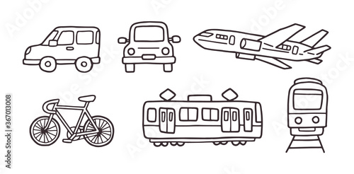 乗り物 車 飛行機 電車 自転車 手描き ベクター 線画 イラスト Stock Vector Adobe Stock 乗り物 車 飛行機 電車 自転車 手描き ベクター 線画 イラスト Stock Vector Adobe Stock