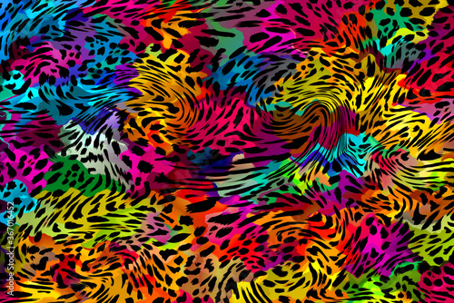 abstract leopard print texture design 