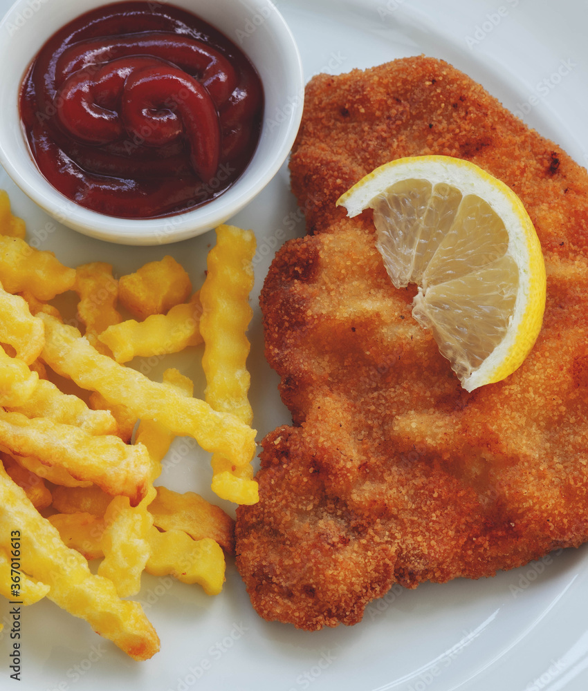 Wiener Schnitzel, Schnitzel vienna style, Escalope de viena, original