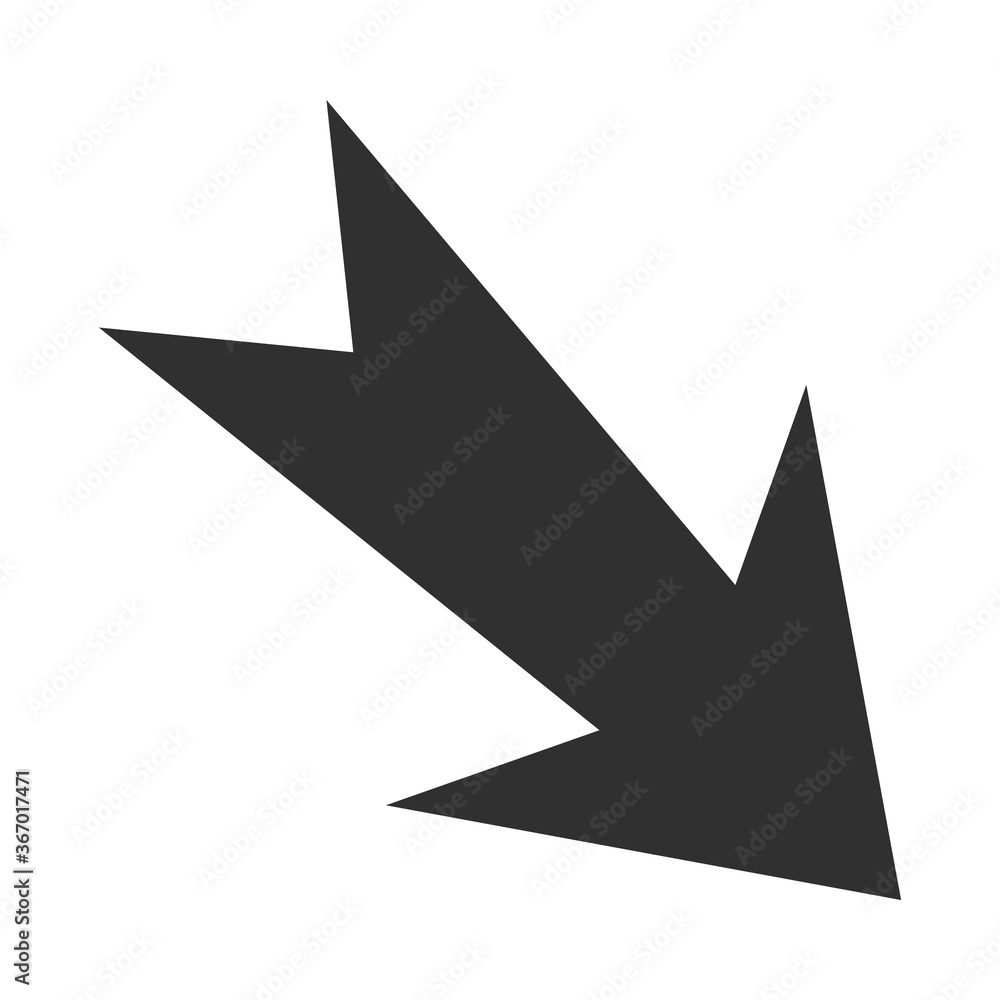 arrow direction related icon, down variation silhouette style arrow direction related icon, down variation silhouette style