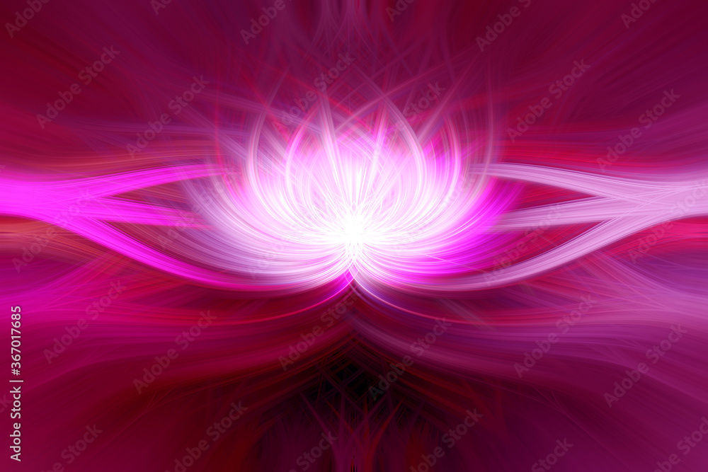 Intertwined 3d fibers forming a shape of a flower Intertwined 3d fibers forming a shape of a flower
