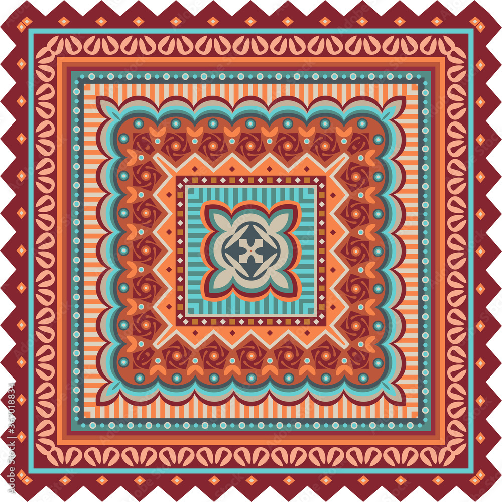Vector decorative ethnic ornamental illustration Vector decorative ethnic ornamental illustration