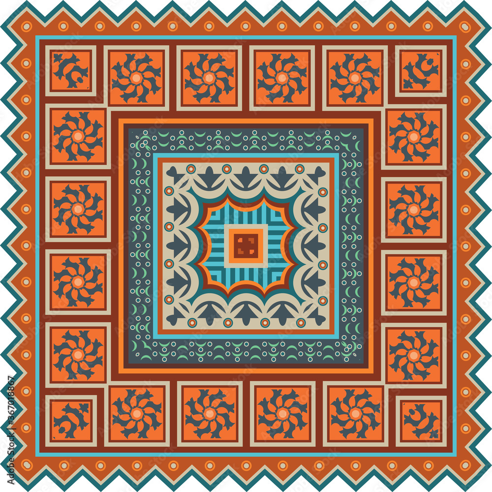 Vector decorative ethnic ornamental illustration Vector decorative ethnic ornamental illustration
