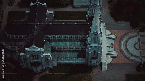 aerial Saint Anne de Beaupre Basilica photo