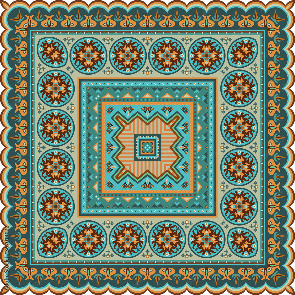 Vector decorative ethnic ornamental illustration Vector decorative ethnic ornamental illustration