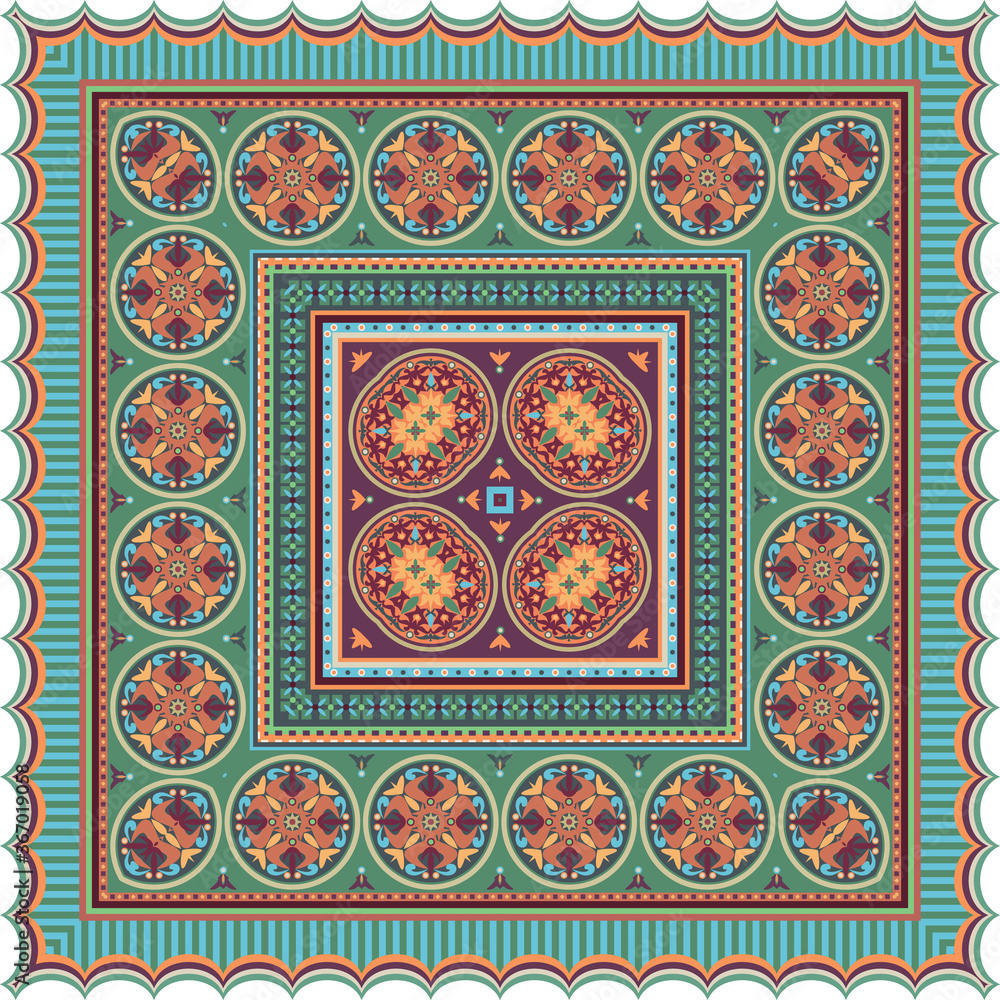 Vector decorative ethnic ornamental illustration Vector decorative ethnic ornamental illustration
