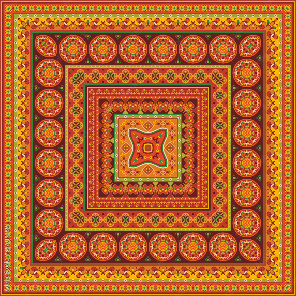 Vector decorative ethnic ornamental illustration Vector decorative ethnic ornamental illustration