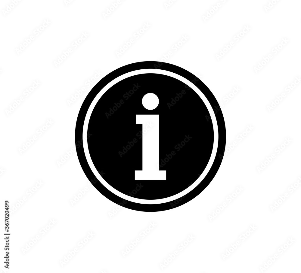 Information sign vector logo design template Information sign vector logo design template