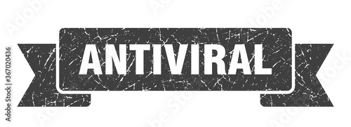 antiviral grunge vintage retro band. antiviral ribbon