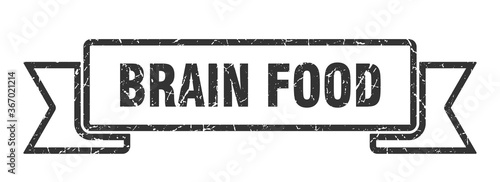 brain food grunge vintage retro band. brain food ribbon