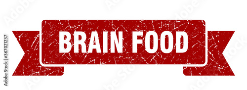 brain food grunge vintage retro band. brain food ribbon