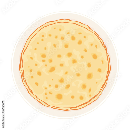 crepes isolated on white background, vector illustration