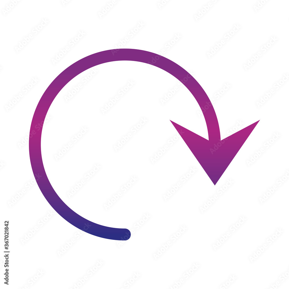 refresh arrow indication cycle gradient style icon refresh arrow indication cycle gradient style icon