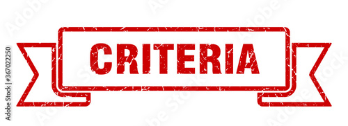criteria grunge vintage retro band. criteria ribbon