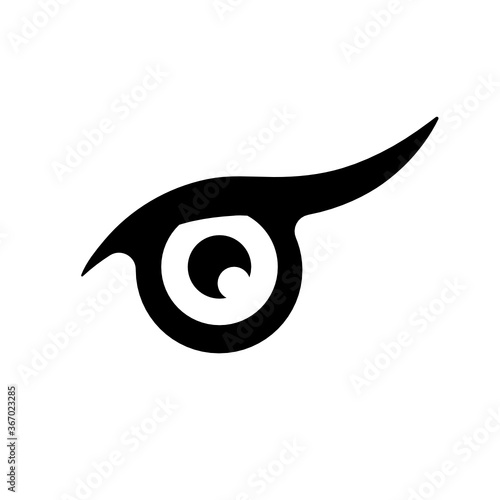 Raptor Eye Vector Illustration