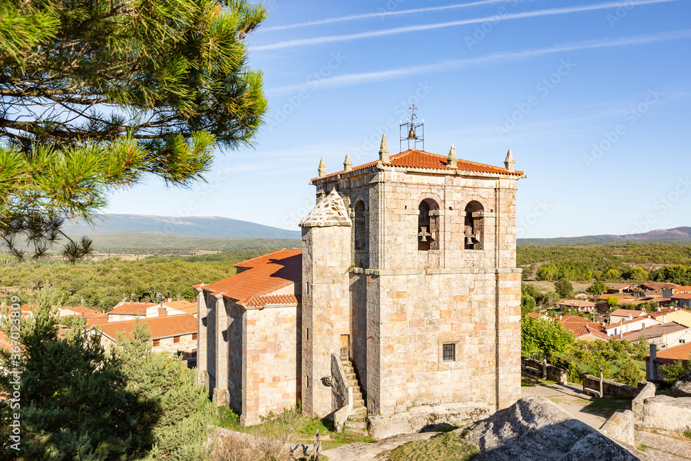 Parish Church of St Peter the Apostle in Hacinas town, province of Burgos, Castile and Leon, Spain Parish Church of St Peter the Apostle in Hacinas town, province of Burgos, Castile and Leon, Spain