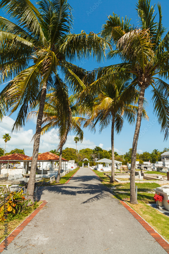 Fototapeta premium Key West Cemetery located in the historic district in Key West, Florida