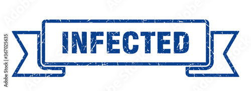 infected grunge vintage retro band. infected ribbon