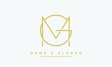 GM,MG ,G ,M Abstract Letters Logo Monogram