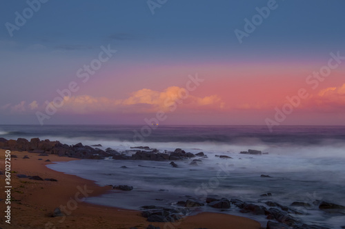 Ballito bay and rocky dolphin coast beach in Durban South Africa