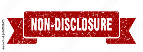 non-disclosure grunge vintage retro band. non-disclosure ribbon