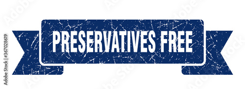 preservatives free grunge vintage retro band. preservatives free ribbon