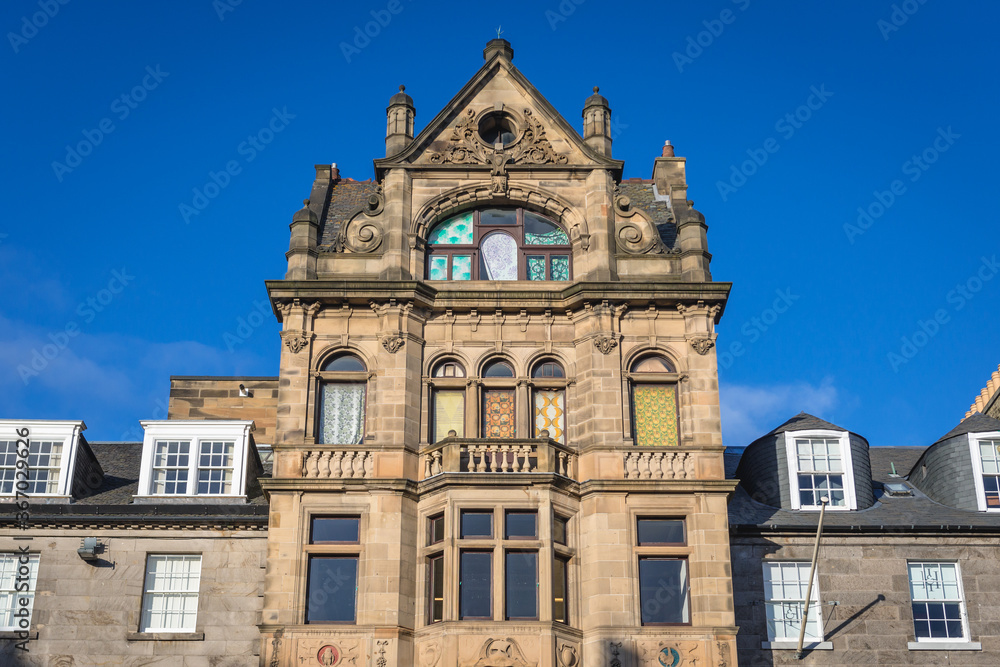 Building with headquarters of George Street Association in the New Town Edinburgh city, Scotland, UK
