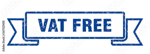 vat free grunge vintage retro band. vat free ribbon
