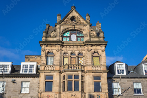 Building with headquarters of George Street Association in the New Town Edinburgh city, Scotland, UK