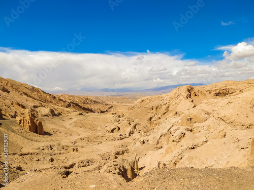 Fantastic uninhabited landscapes of the Atacama Desert in Chile