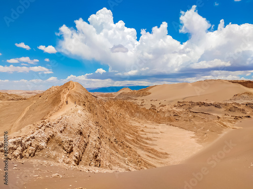 Fantastic uninhabited landscapes of the Atacama Desert in Chile